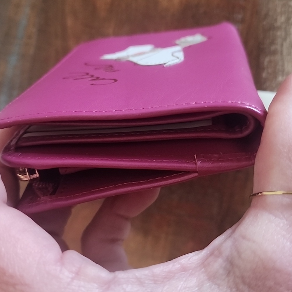 Radley London Pink Leather Scottish Dog Phone Call Me Wallet NWT Zip Snap - Picture 6 of 14